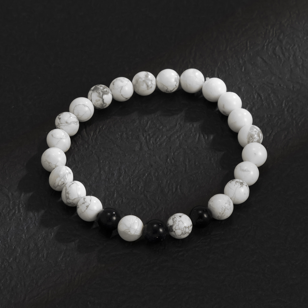 Rétro Géométrique Marbre Perlé Hommes Bracelets display picture 5