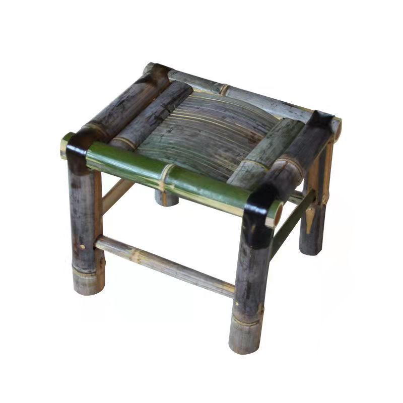 등받이 없는 높이 45cm 대나무 의자