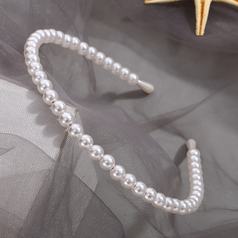 Sweet U Shape Artificial Pearl Beaded Hair Band display picture 4