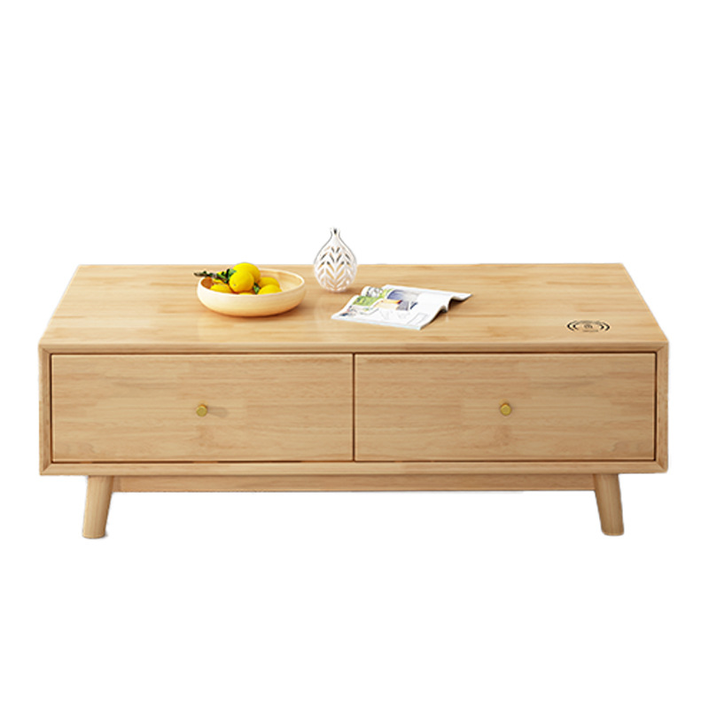 Madera maciza nórdica TV gabinete mesa de café combinación moderna minimalista hogar sala de estar gabinete de piso pequeño apartamento de pared de fondo
