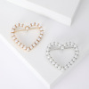 Metal brooch lapel pin, pin, cute universal accessory from pearl, Korean style