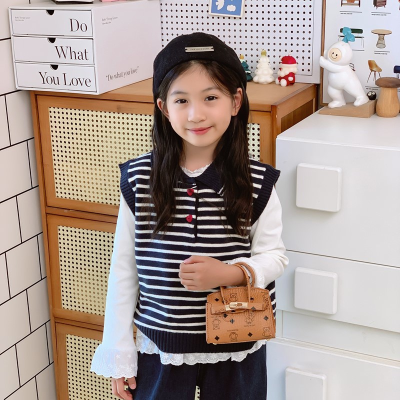 Cartoon bear, bolso de hombro para niños y niñas, bolso de bebé impresa de moda, bolso de mano coreano, nuevo bolso de cambio para niños