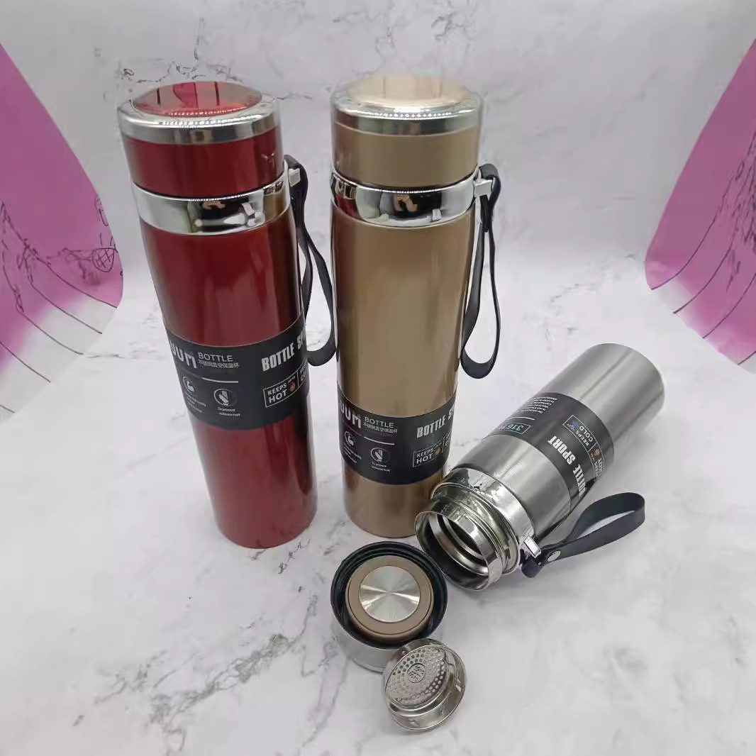 Sunlong 316 taza de acero inoxidable con cuerda de elevación de alta capacidad de montaña tetera de viaje tetera de agua de negocios tetera de cabina