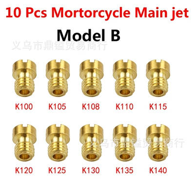 10Pcs Carburetor Main Jet Main Orifice 79 # -195 # For Pe Pwl Pz Tmx Pwk Cb (Other starting systems) - yt-b