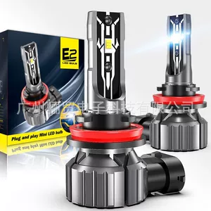 E2 avtomobil LED fənəri, yüksək güclü, səs-küy yox, fansız alüminium istilik yayılması