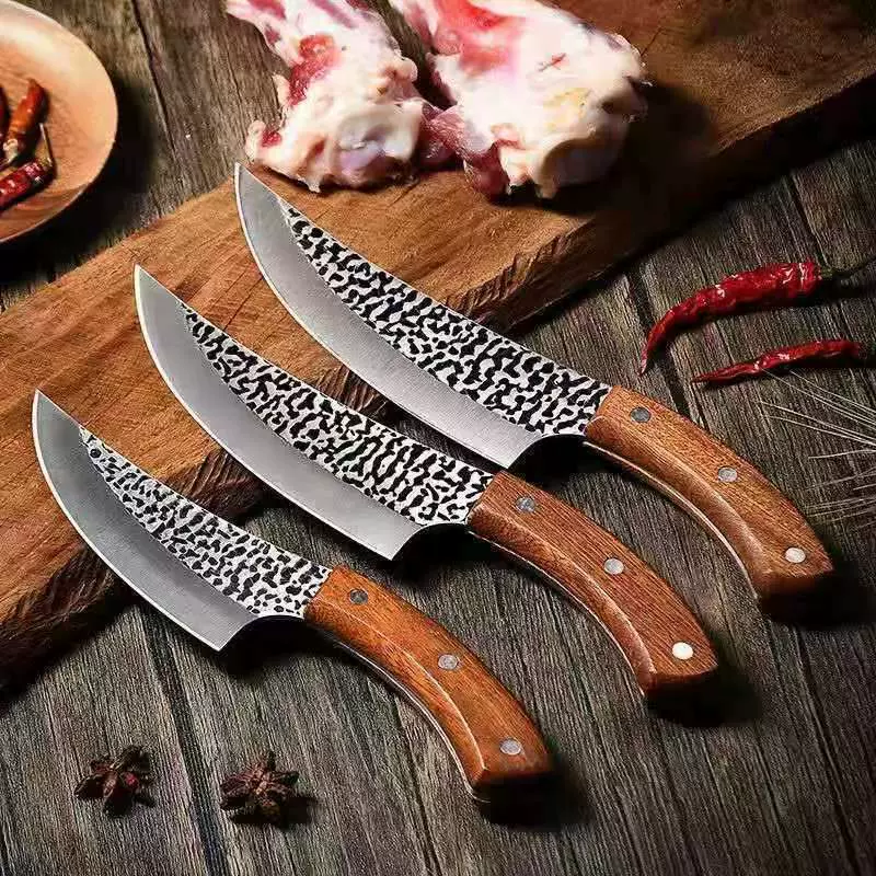 德国工艺锻打剔骨刀商用分割刀剥皮刀切菜刀剃骨刀肉联厂屠宰专用