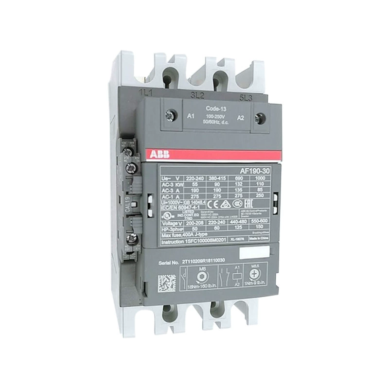 Контактор AF ABB трёхполюсный/четырёхполюсный, широкое напряжение, малогабаритный перем./пост. ток, высокопроизводительный управляющий контактор