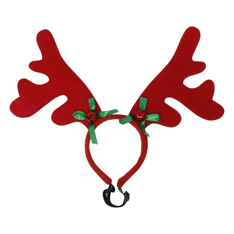 ABLAZE ZAI mascota tocado renos de arroz joyería perro tocado flor Navidad divertidos suministros vacaciones traje la danza