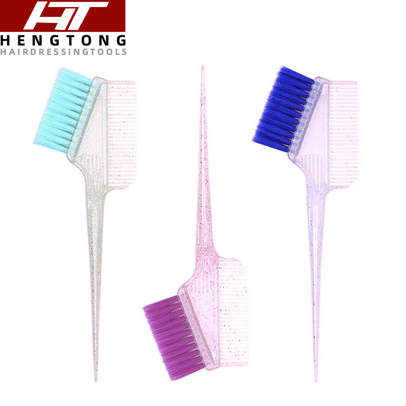 Hair Salon Hair Dye Comb Manufacturer Direct Sales Perm and Dye Tools Wholesale Salon Double-Sided Hair Dye Comb Transparent Glitter Hair Dye Brush Hair Salon Hair Dye Comb Manufacturer Direct Sales Perm and Dye Tools Wholesale Salon Double-Sided Hair Dye Comb Transparent Glitter Hair Dye Brush