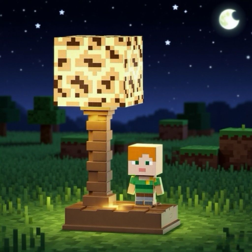 Mi mundo elemento de juego periférico TNT lámpara de noche MC lámpara de bloque alumno lámpara de cabecera lámpara de escritorio de atmósfera en stock