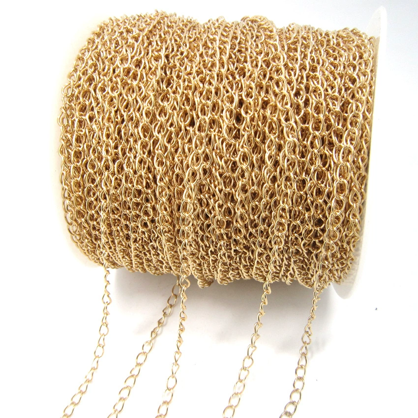 Single buckle chain jewelry extension chain diy accessories clothing baby clothes decorative chain can be added as color-preserving iron tail chain