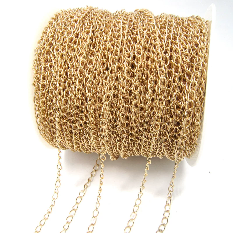 Single buckle chain jewelry extension chain diy accessories clothing baby clothes decorative chain can be added as color-preserving iron tail chain