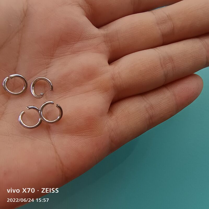 在庫あり 1.2*8MMと1.2*10MMの塗装済みカラーオープンリング 鉄製接続リング ブレスレットDIYアクセサリー|undefined