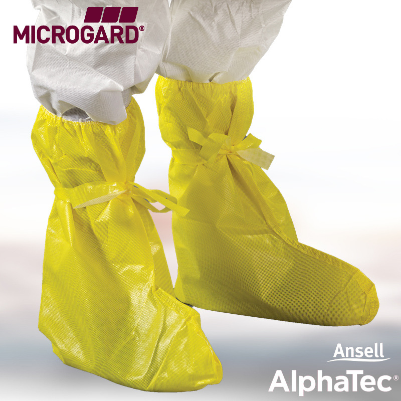 微护佳3000防化靴套406耐酸碱脚套防化学品飞溅工业防化高筒鞋套
