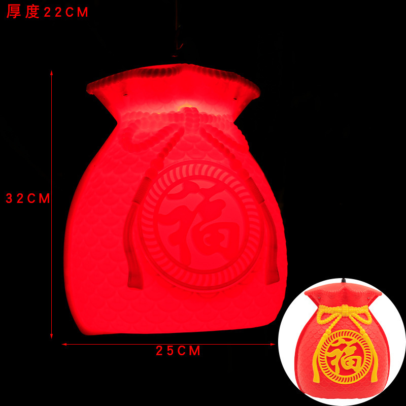 2024 Nuevo 3D tridimensional Lucky bag lámpara de modelado lámpara de árbol de iluminación al aire libre Lámpara decorativa lámpara de árbol colgante de vacaciones de Año Nuevo