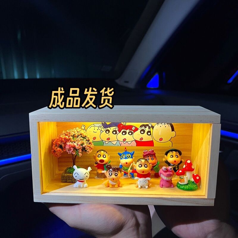 蜡笔小新手办生日礼物周边系列模型摆件小夜灯女生闺蜜男生女朋友|undefined