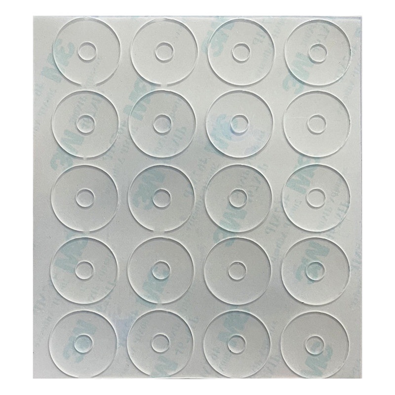 Etiqueta engomada de agarre antideslizante de silicona transparente Plantilla de edredón regla deslizante anillo de goma antideslizante regla de patchwork estera antideslizante