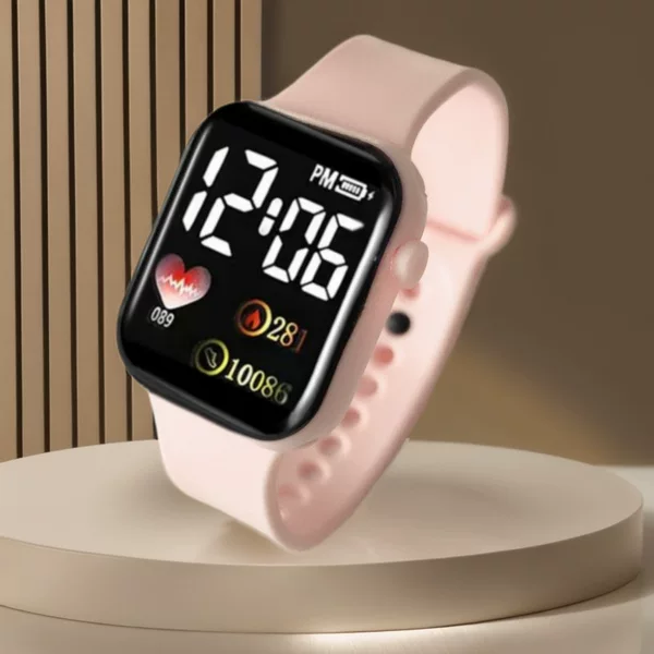 New foreign trade cross-border new LED digital display couples students children love Square Electronic watches wholesale