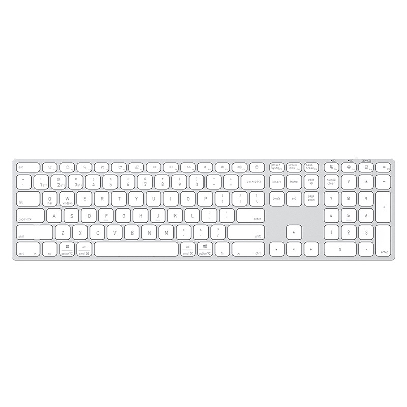 Teclado inalámbrico Bluetooth de aleación de aluminio portátil 2 - en - 1 silencioso teclado ultra delgado tablet computadora portátil universal