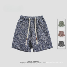 Mmoptop2024夏季休闲花短裤男士新款夏威夷沙滩运动五分裤子男装