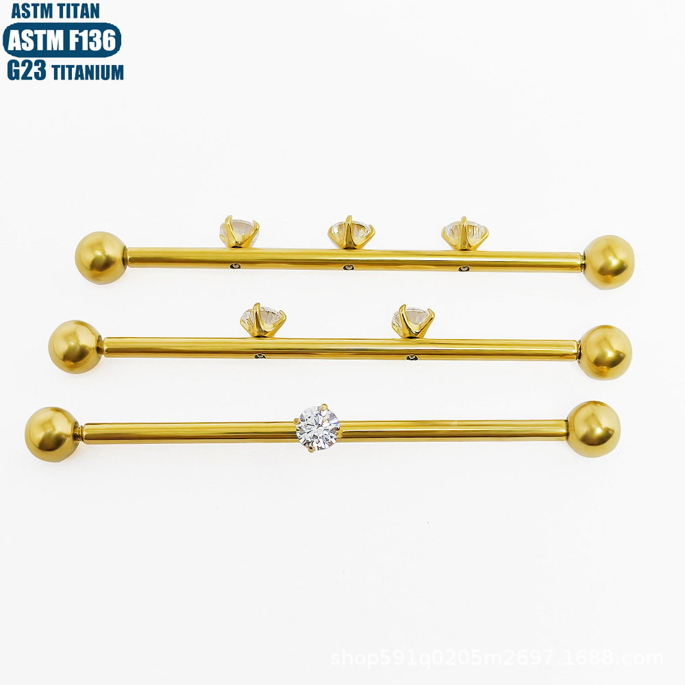 Silver pointed spike labret stud material detail