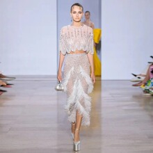 ŷ����ó����ɫ������ë���糤ȹ�������ݳ����������LA72098