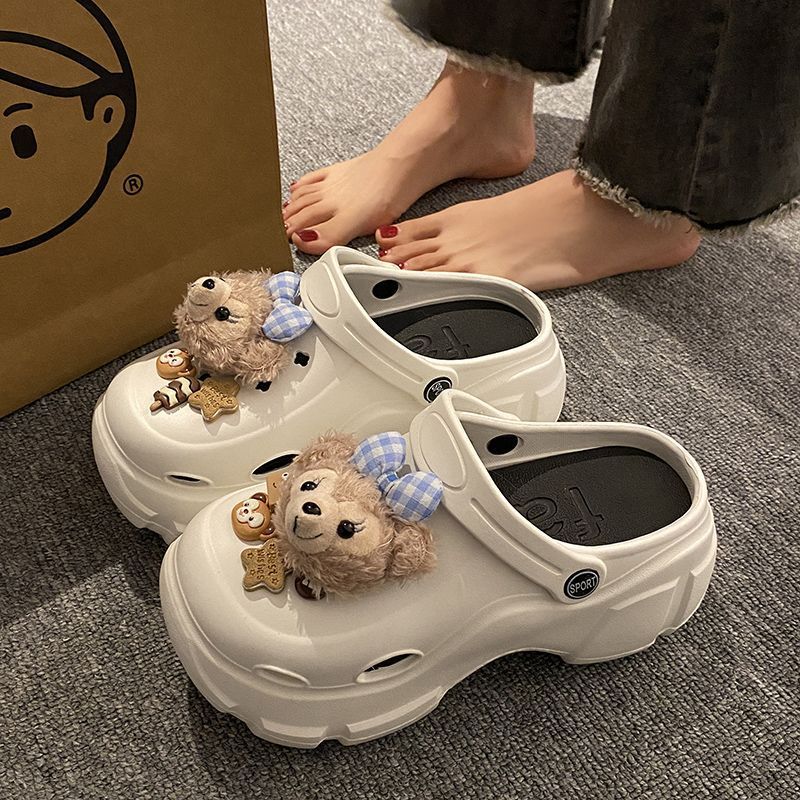 【可拆卸】足弓支撑夏季小清新eva厚底外穿减龄百搭防滑洞洞鞋女|undefined