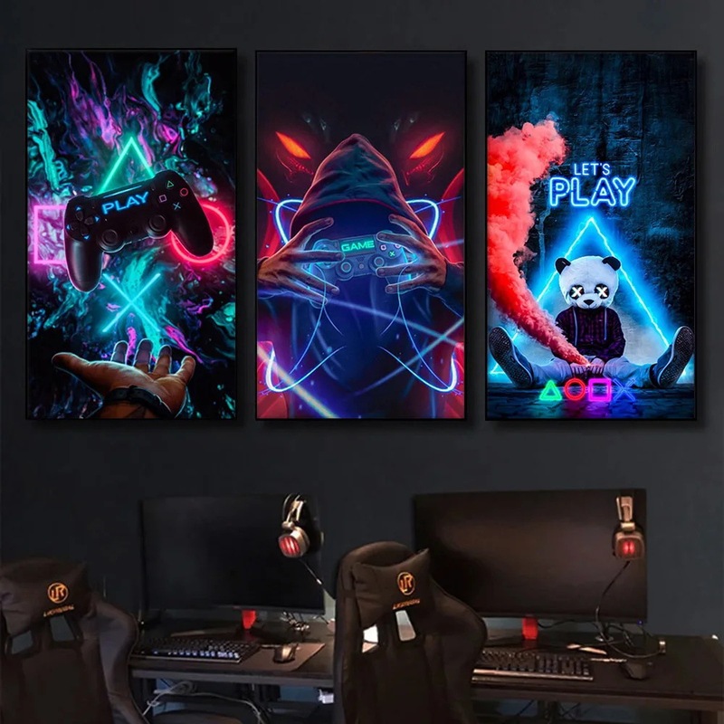 Game handle abstract poster a generation frameless picture cross-border Temu Amazon AliExpress canvas core Game handle abstract poster a generation frameless picture cross-border Temu Amazon AliExpress canvas core