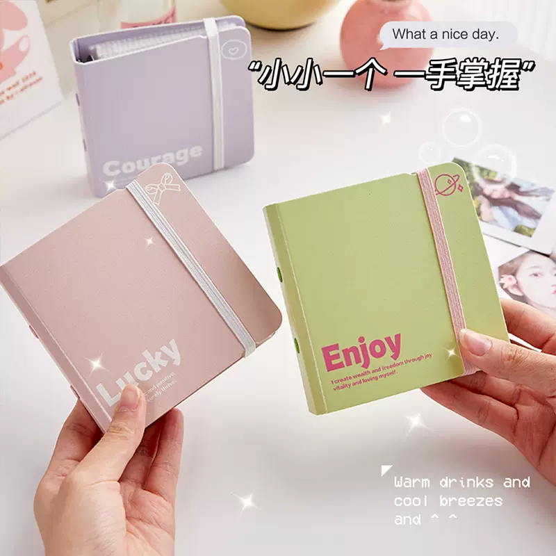 跨境小清新发泡卡册ins风拍立得相册女生迷你活页3寸小卡收纳