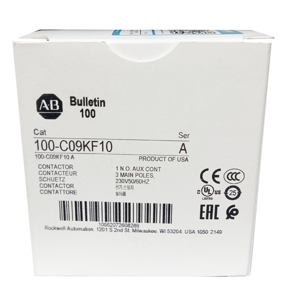 100-C09KF10接触器罗克韦尔Allen-Bradley全新100C09KF10