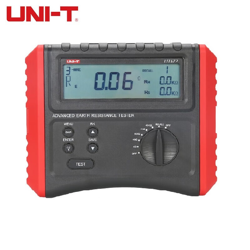 UNI-T优利德工业品智能接地电阻测试仪接地电阻测试土壤UT572