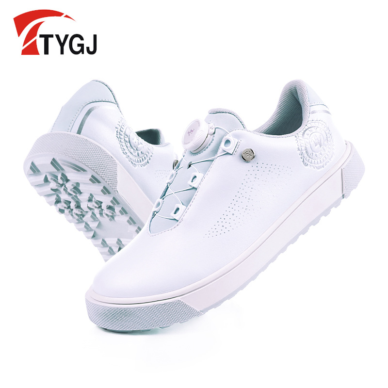 TTYGJ 골프 여자 운동화 스위블 버튼 방수 캐주얼 통기성 새로운 미끄럼 방지 여성 신발 운동화