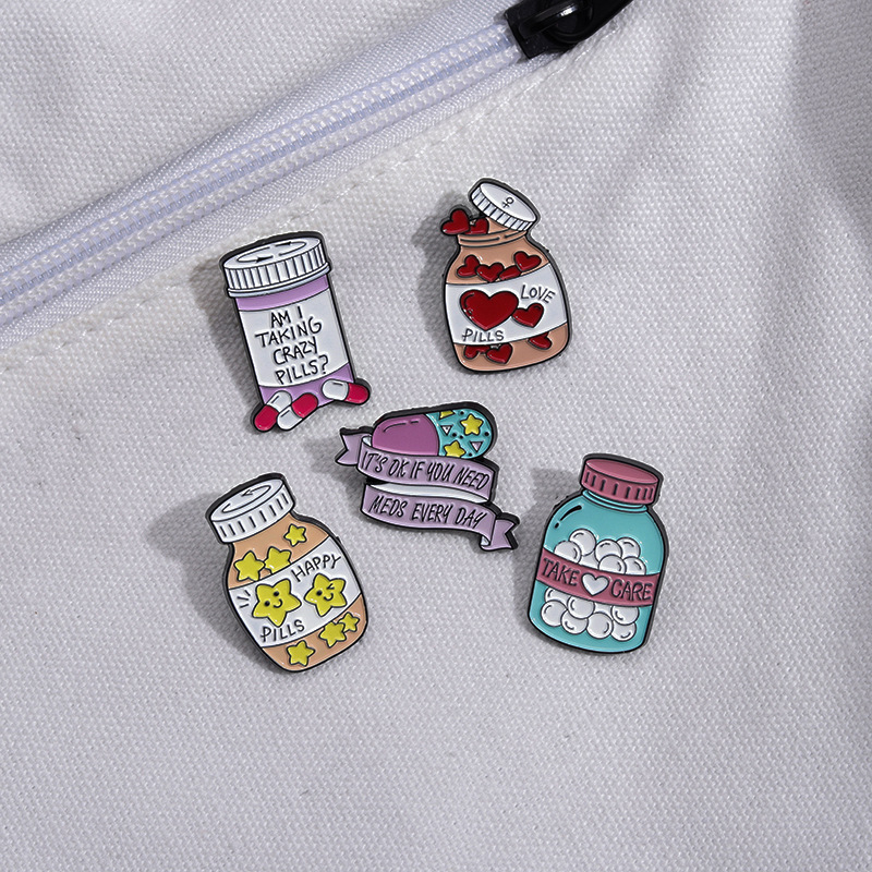 Stoving Varnish Design Cute Pin Cartoon Alloy Stoving Varnish Unisex Brooches