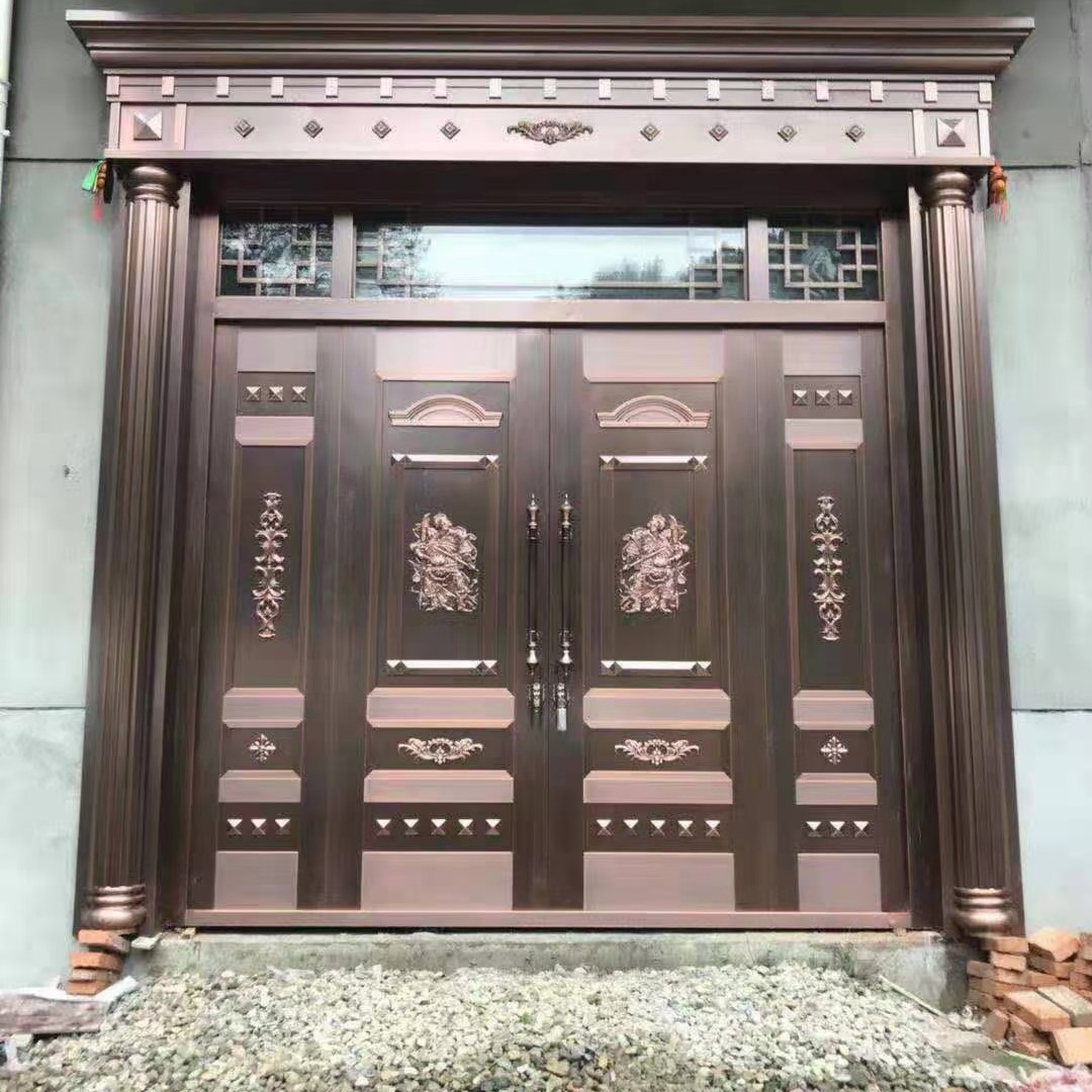 批发江西抚州别墅铜门上饶入户铜门永修不锈钢铜门高安铜大门