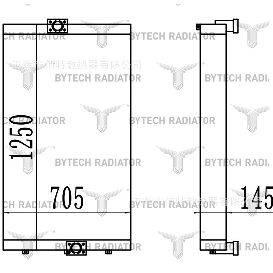 源头厂家 现代R485VS480345油挖机油散液压油散热器全国发货