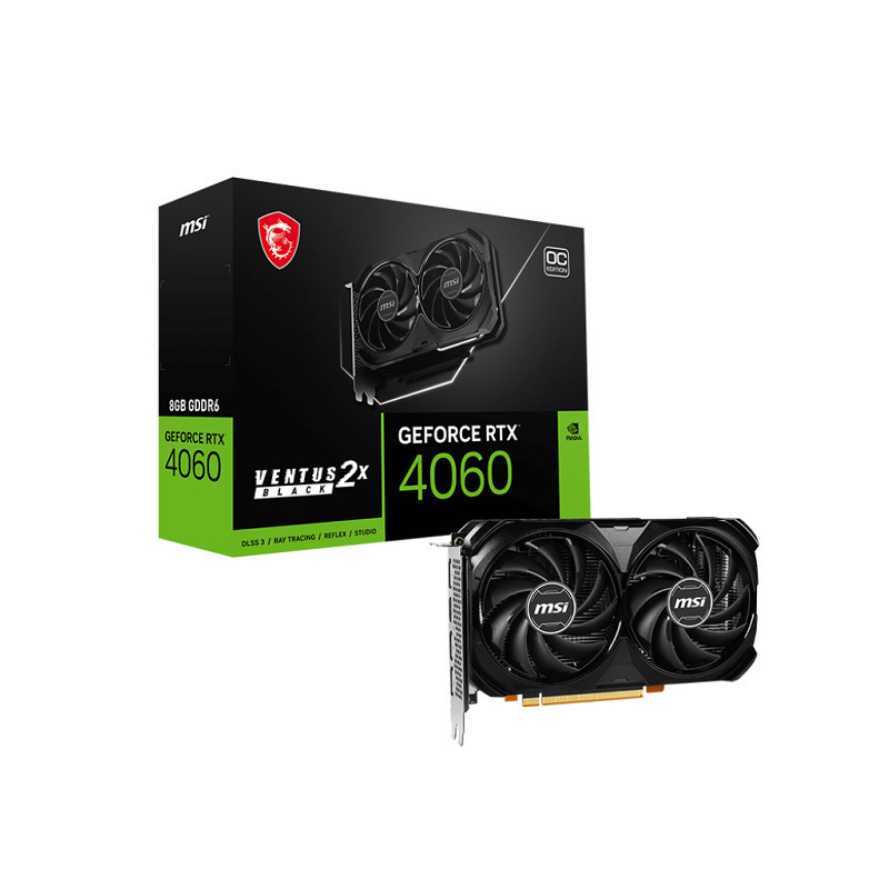 New Product Wantushi Geforce Rtx4060 Ventus 2X Black 8g Oc Gaming Computer Graphics Card