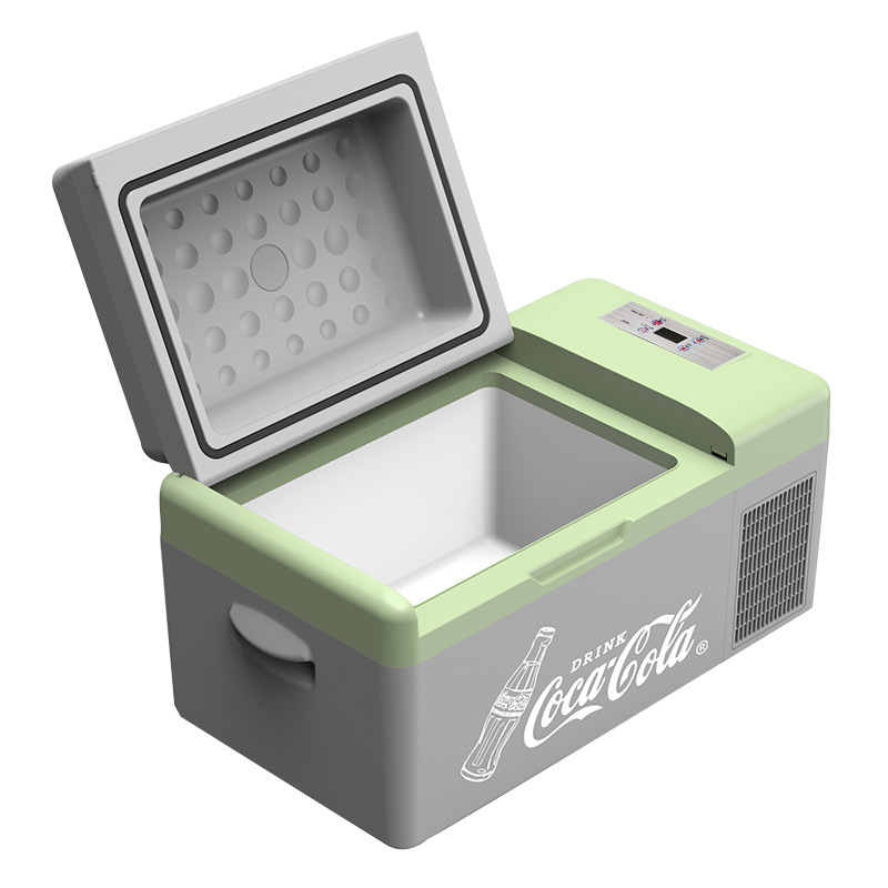 可口可乐车载冰箱压缩机制冷12V24V车家两用冷冻冷藏冰箱