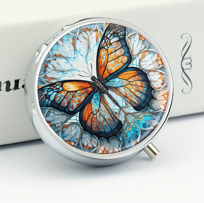 Metal medicine box packing box portable outdoor first aid waterproof medicine bottle Amazon aluminum alloy medicine box 7 days a week