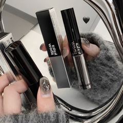 雙頭口紅雨衣水光透明唇蜜鏡面絲絨啞光不易沾杯顯白女代發