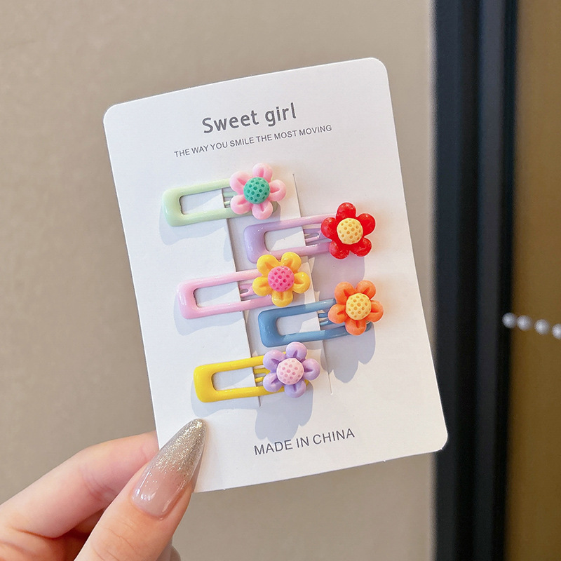 2025 verano pasador de cabello de dopamina colorido lindo frente dulce brocas de cabello rotas no lastimas brocas de cabello adornamientos para el cabello