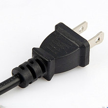 美國電源線美規電源二插頭配304開關 黑色熱水壺打印機
