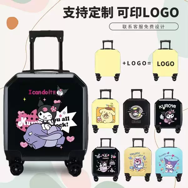 New Cartoon Kidsren's Trolley Case with Printable Logo Universal Wheel Password Lock Kidsren's Suitcase Gift Boarding Case