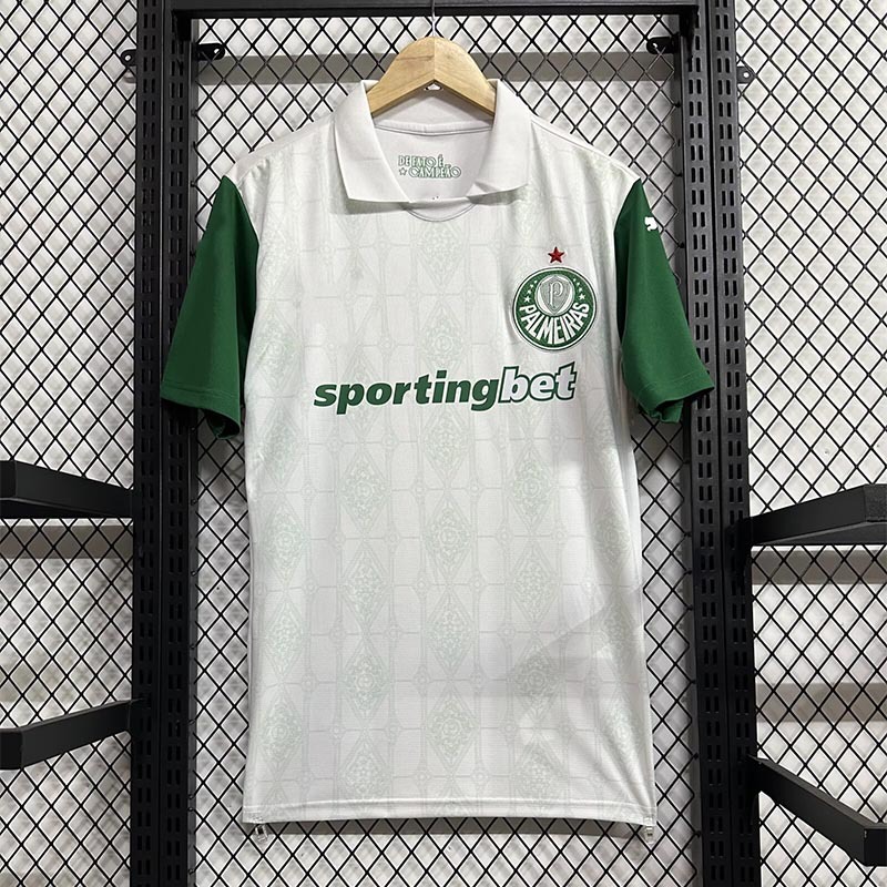 Camiseta de Fútbol del Palmeiras de Poliéster Personalizable y Manga Corta para Deportes