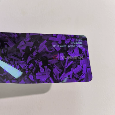 Auto Color Change Film — cross-border direct sales - tpu-floral-carbon-purple-15215m