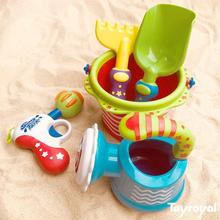 日本Toyroyal皇室沙滩玩具套装宝宝戏水洗澡花洒水桶水枪挖沙工zb