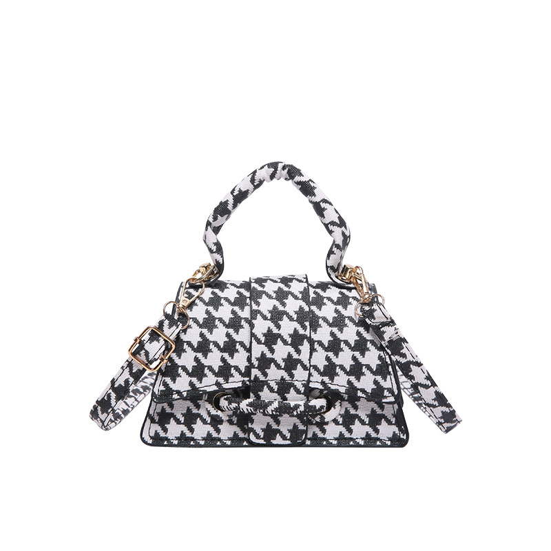 Small niche leopard print design 2024 new handheld casual western-style personalized crossbody small square bag_voghion.com