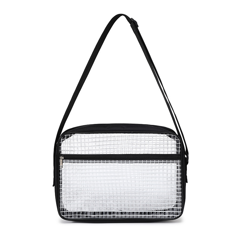 PVC transparent dust-free bag anti-static grid 8 inch 12 inch 14 inch 17 inch tool storage back diagonal single backpack