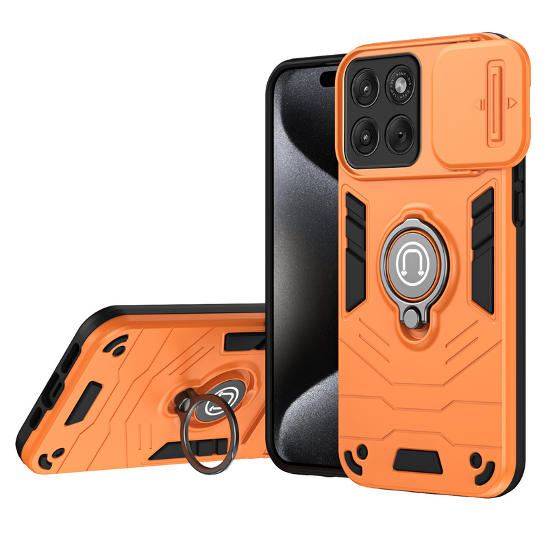Suitable for Moto Edge70 Push-Window Ring Holder Phone Case G17 Power Car-Mounted Magnetic Anti-Fall Protective Cover Suitable for Moto Edge70 Push-Window Ring Holder Phone Case G17 Power Car-Mounted Magnetic Anti-Fall Protective Cover