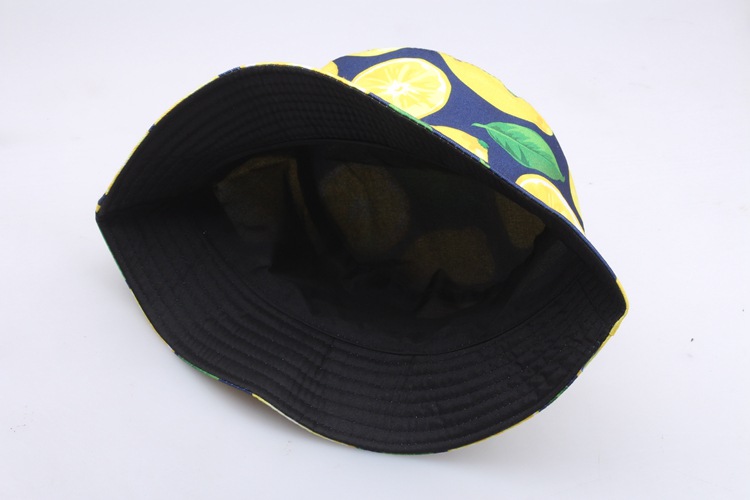 Unisex Casual Simple Style Lemon Wide Eaves Bucket Hat display picture 10