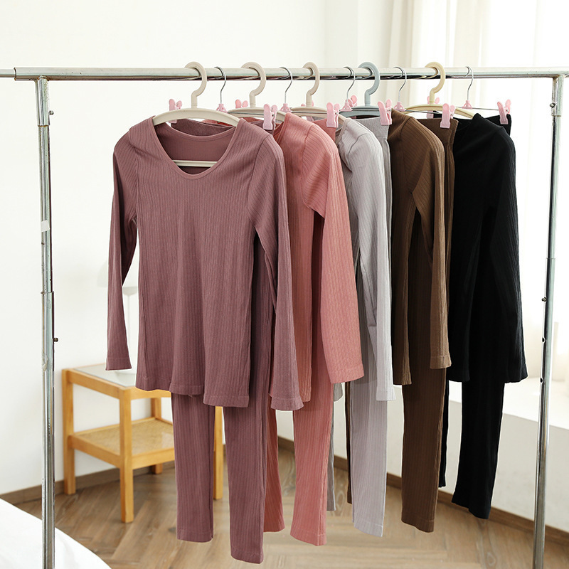 Autumn and winter ladies thermal underwear suit bottoming autumn pants thickened women's new underwear muscle bottom clothing manufacturers wholesale